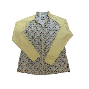 FootJoy Womens Large Golf Polo Shirt Performance Stretch Lightweight Athletic